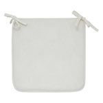 ATMOSPHERA Galette de Chaise Uni  Lilou  38x38cm Ivoire