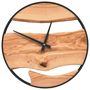 Voir la diapositive 2 : VIDAXL Horloge murale marron Ø35 cm fer et bois d'olivier