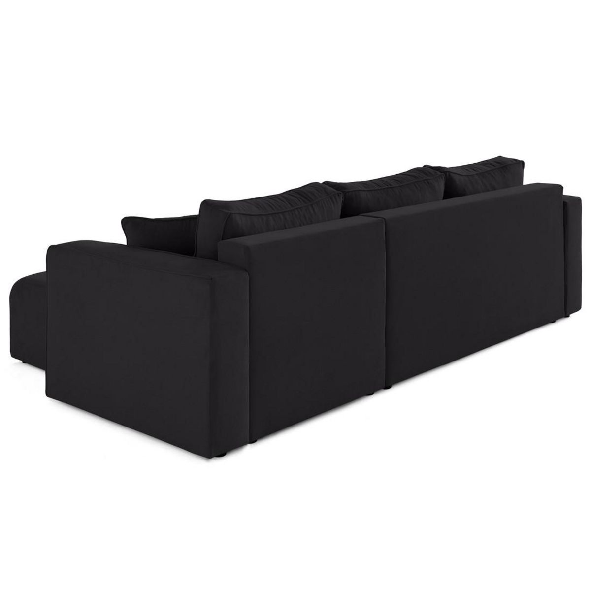 BEST MOBILIER Topaze - canapé d'angle déhoussable réversible 4 places en tissu