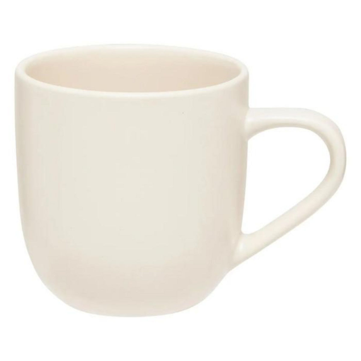 SECRET DE GOURMET Lot de 6 Mugs en Céramique  Maé  24cl Blanc