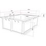 Voir la diapositive 3 : Habitat et Jardin Piscine bois rectangle   Caimans 120    - 4.10 x 3.00 x 1.24  m