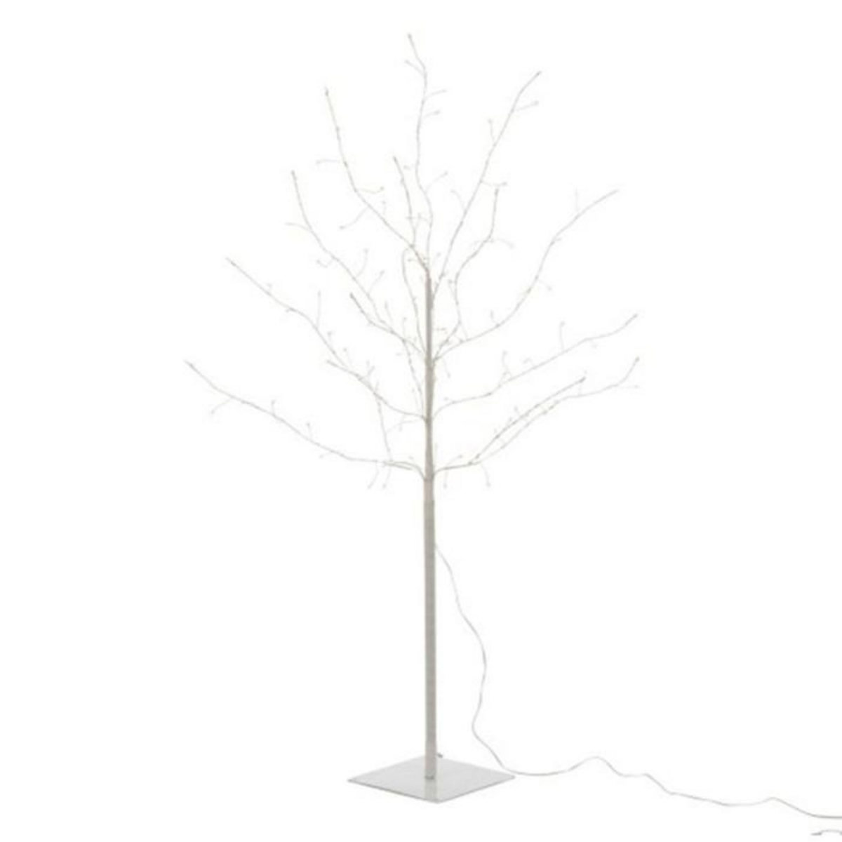 Paris Prix Plante Artificielle Déco LED  Arbre Nu  100cm Blanc