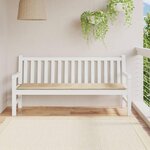 VIDAXL Coussin de banc de jardin beige 180x50x3 cm tissu oxford