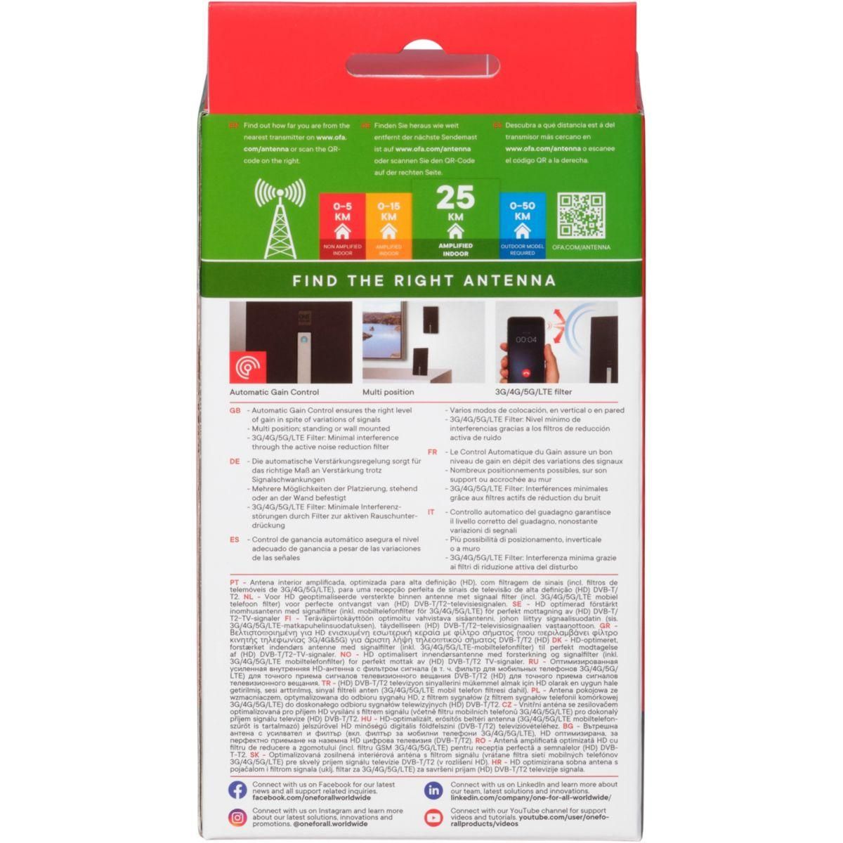 One For All Antenne intérieure SV9425