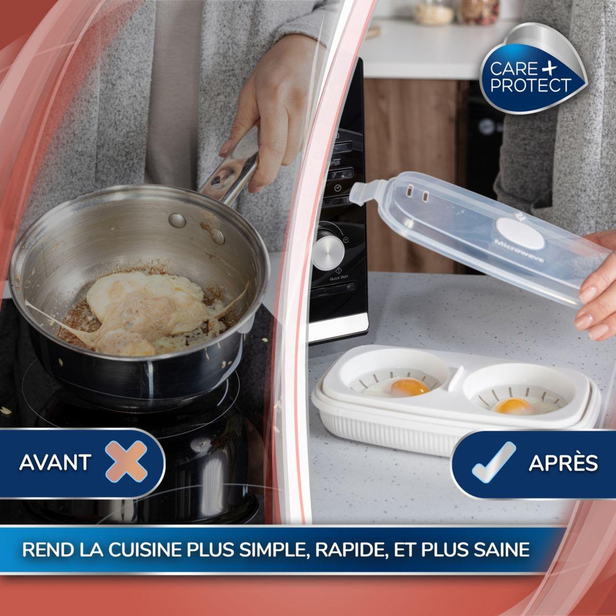 Voir la diapositive 2 : CARE PROTECT Cuiseur à oeuf cuiseur a oeuf