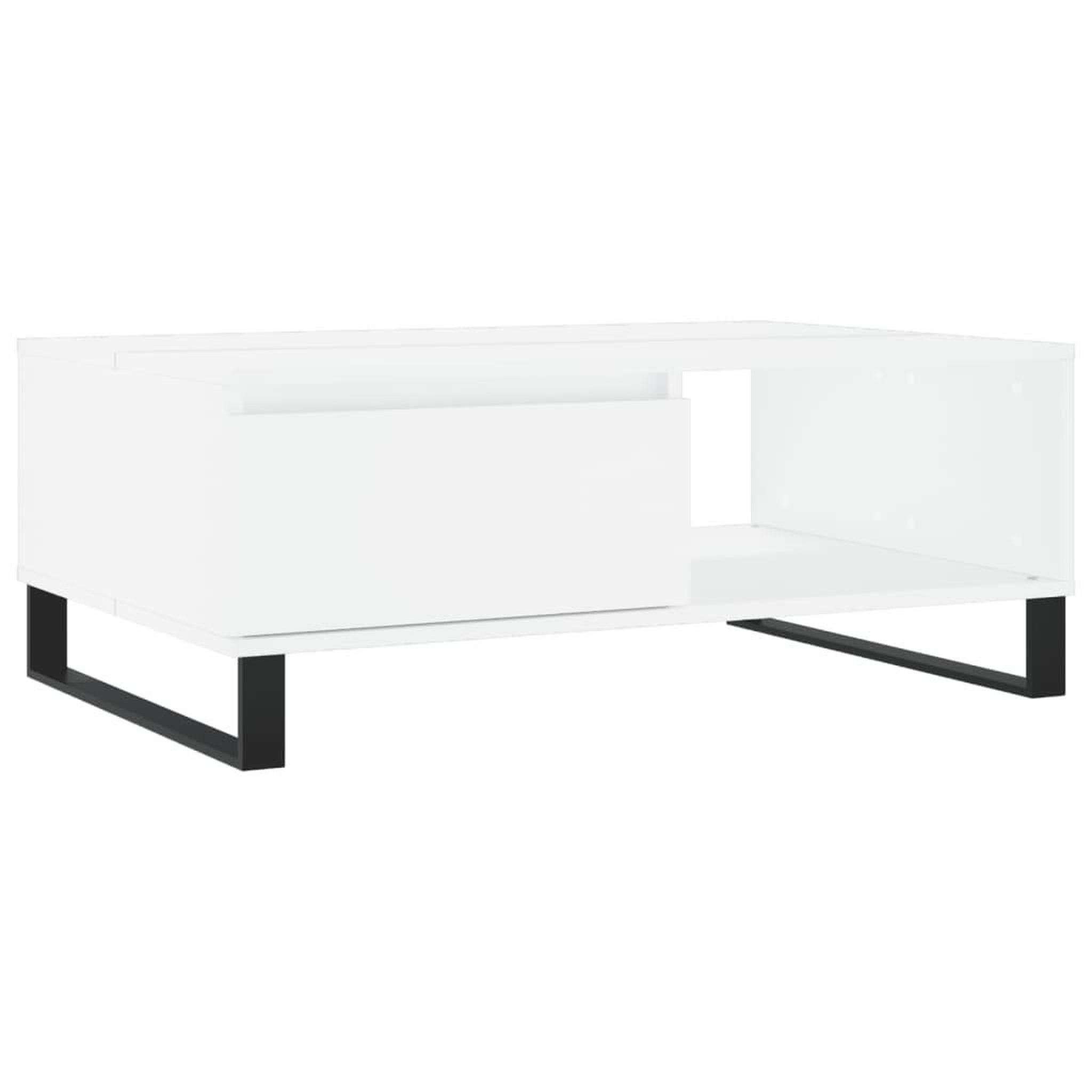 Voir la diapositive 2 : VIDAXL Table basse blanc 90x60x35 cm bois d'ingenierie