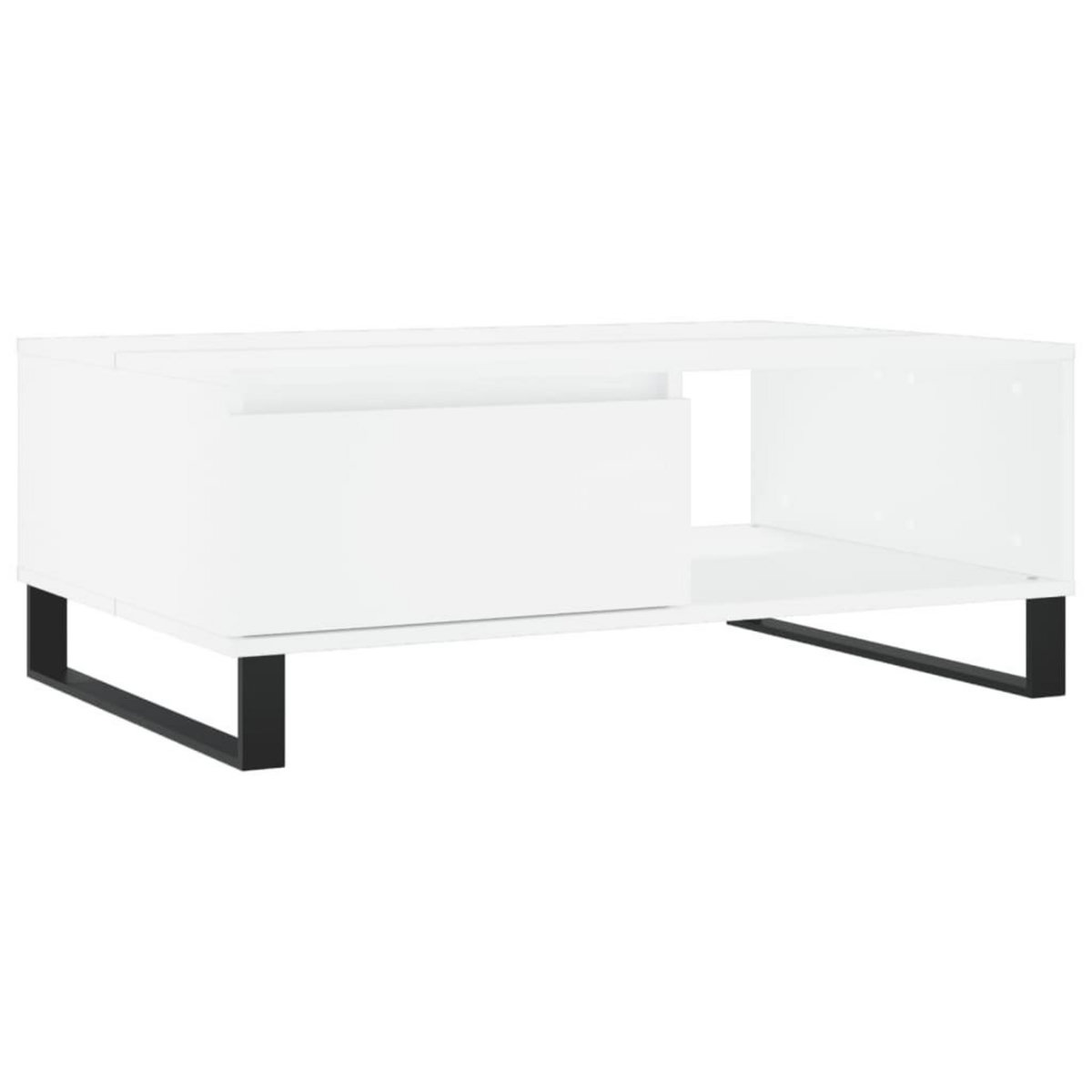 VIDAXL Table basse blanc 90x60x35 cm bois d'ingenierie
