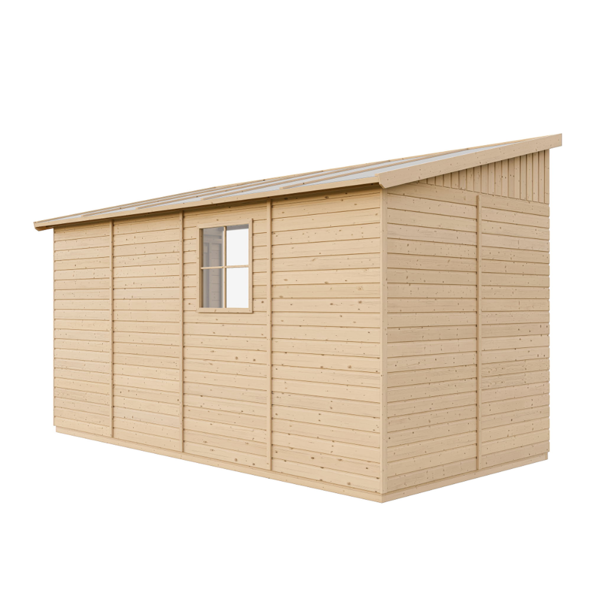 Voir la diapositive 6 : TIMBELA Abri de Jardin en Bois sans paroi latérale - 8 m2 M340