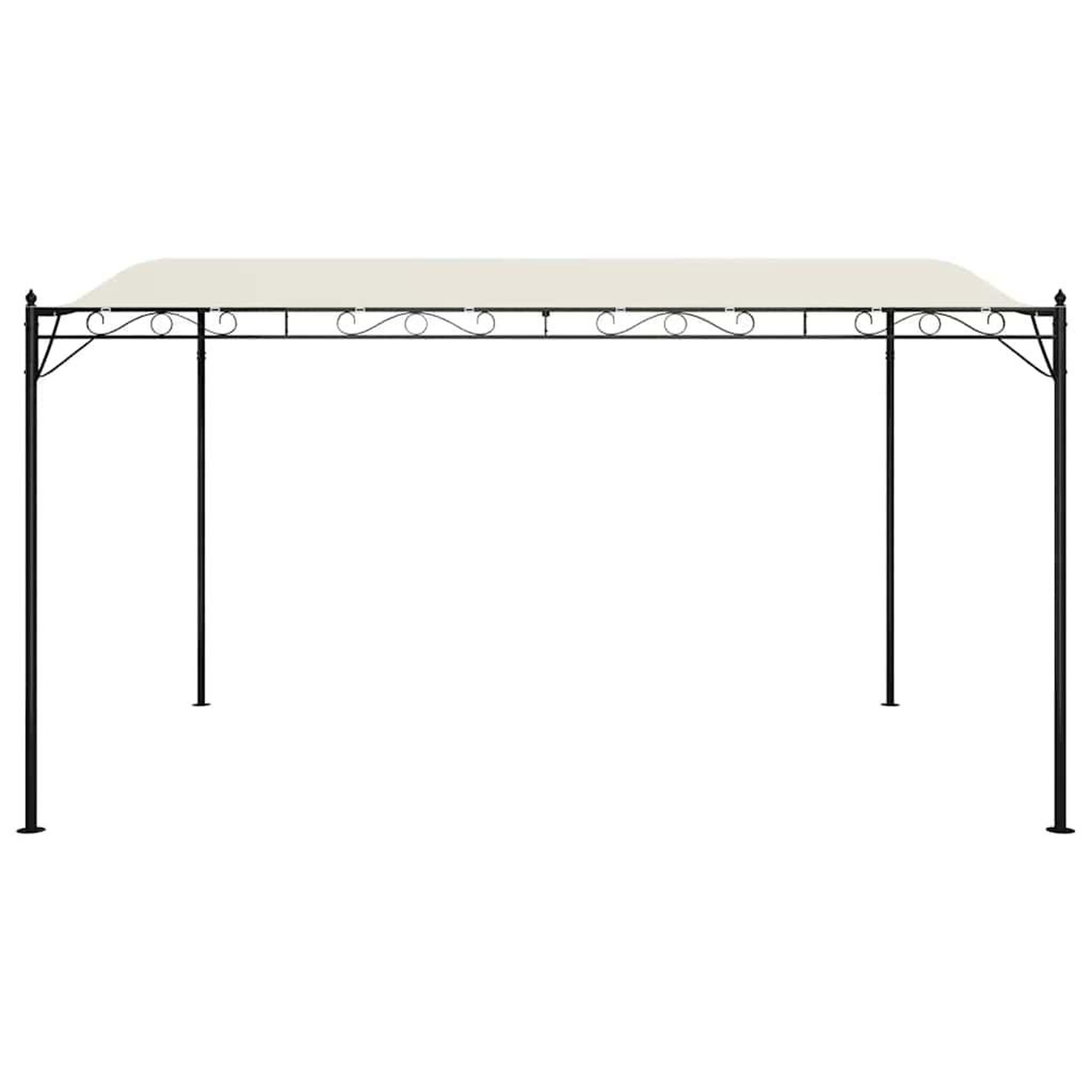 Voir la diapositive 4 : VIDAXL Auvent creme 4x3 m 180 g/m^2 tissu et acier
