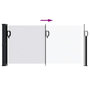 Voir la diapositive 5 : VIDAXL Auvent lateral retractable blanc 100x300 cm