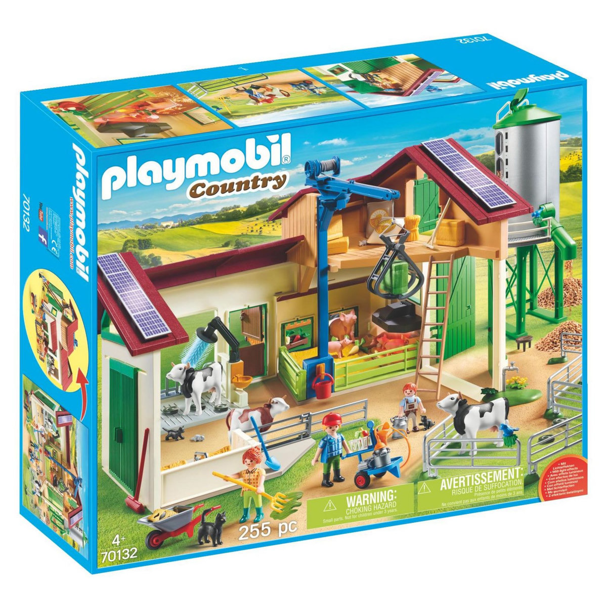PLAYMOBIL 70132 - Country - Grande ferme avec silo et animaux 