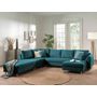 Voir la diapositive 4 : LISA DESIGN Rune - canapé panoramique avec pouf d'appoint - 7 places - style scandinave - gauche