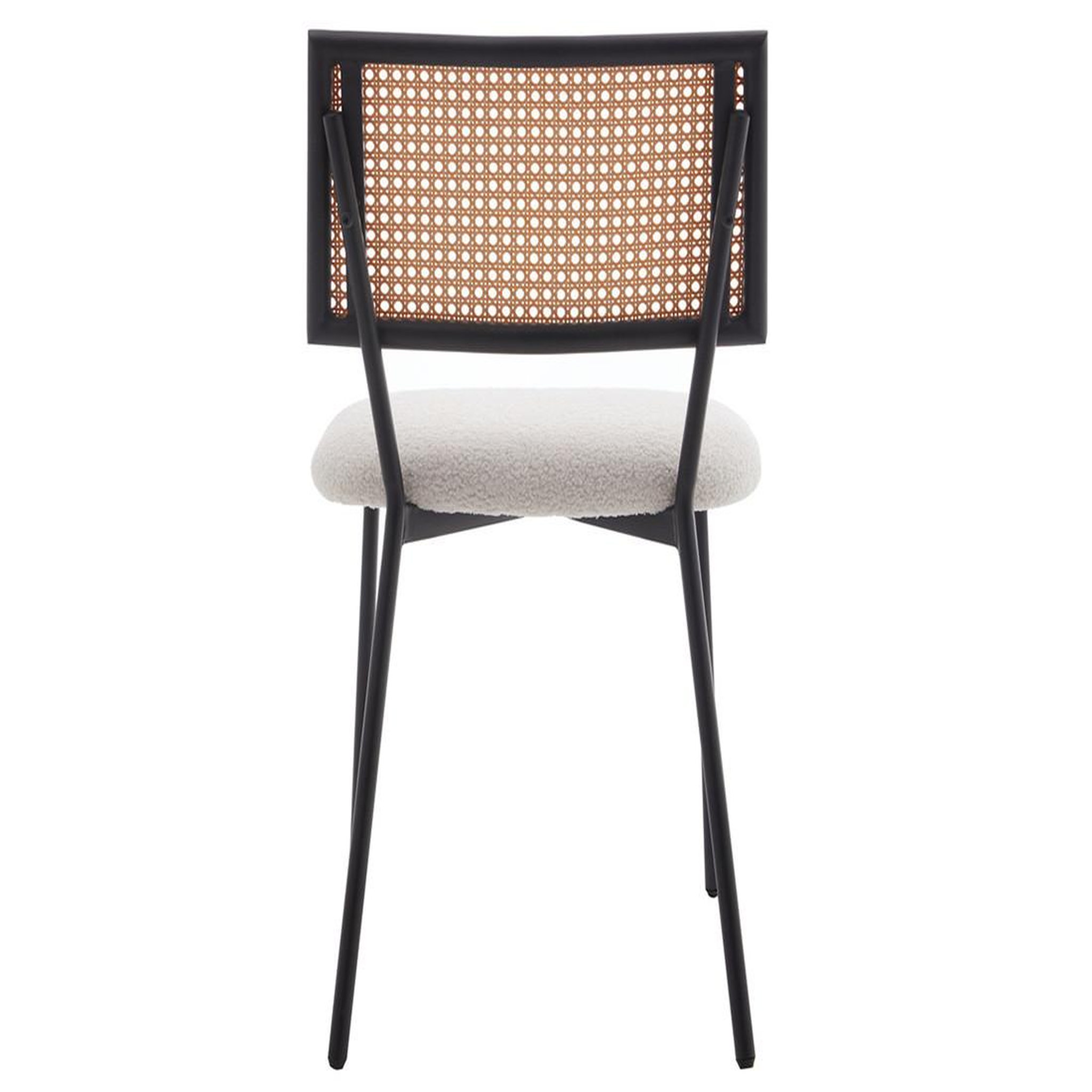 Voir la diapositive 5 : LISA DESIGN Luciano - lot de 4 chaises - en tissu bouclette - beige