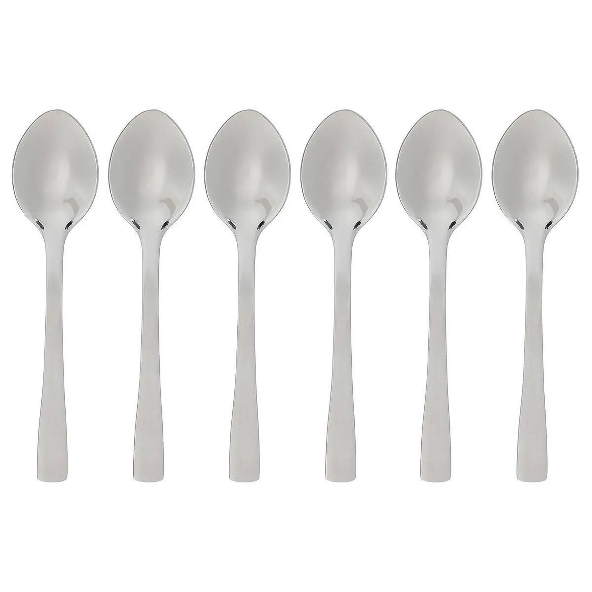 SECRET DE GOURMET Lot de 6 Cuillères à Café  Nevis  9cm Argent