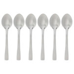 SECRET DE GOURMET Lot de 6 Cuillères à Café  Nevis  9cm Argent