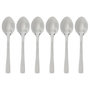 Voir la diapositive 1 : SECRET DE GOURMET Lot de 6 Cuillères à Café  Nevis  9cm Argent