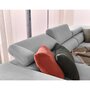 Voir la diapositive 5 : BEST MOBILIER Zaria - canapé d'angle droit - convertible avec coffre et têtières réglables - 5 places - en velours côtelé