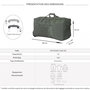 Voir la diapositive 2 : TRUCK Sac de voyage avec roulettes 70L  64cm