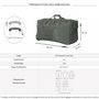 Voir la diapositive 2 : TRUCK Sac de voyage avec roulettes 70L  64cm