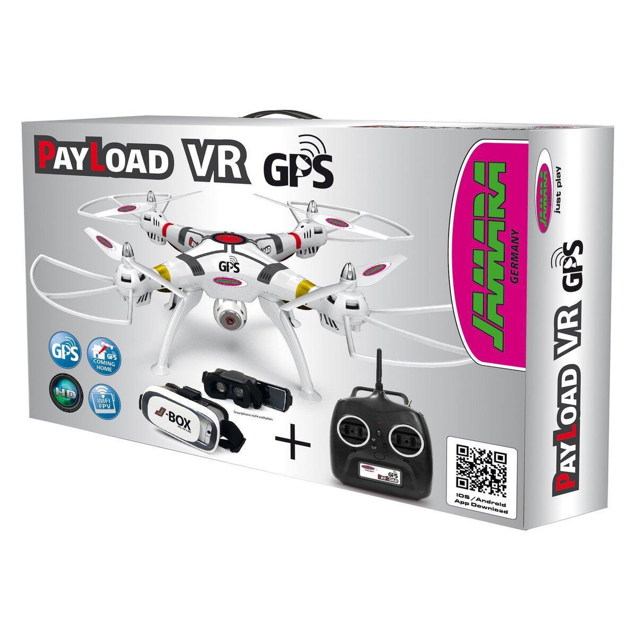 Voir la diapositive 2 : Jamara Payload GPS VR Drone Altitude HD FPV Wifi Coming Home