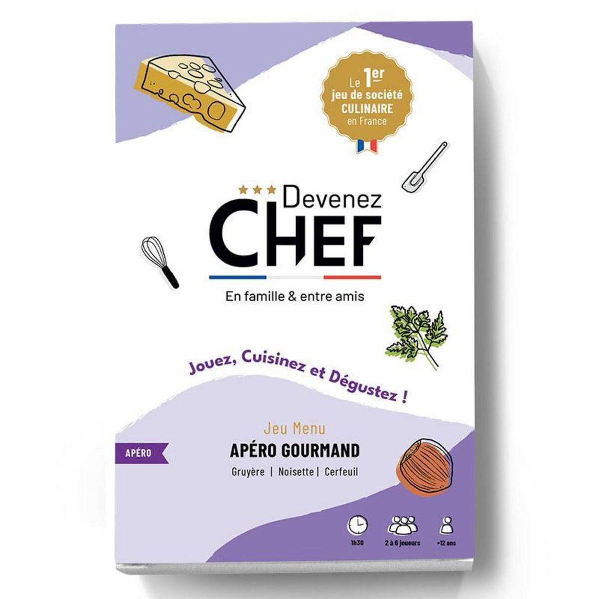 Devenez Chef - Jeu de société culinaire - Menu Apéro gourmand pas cher 