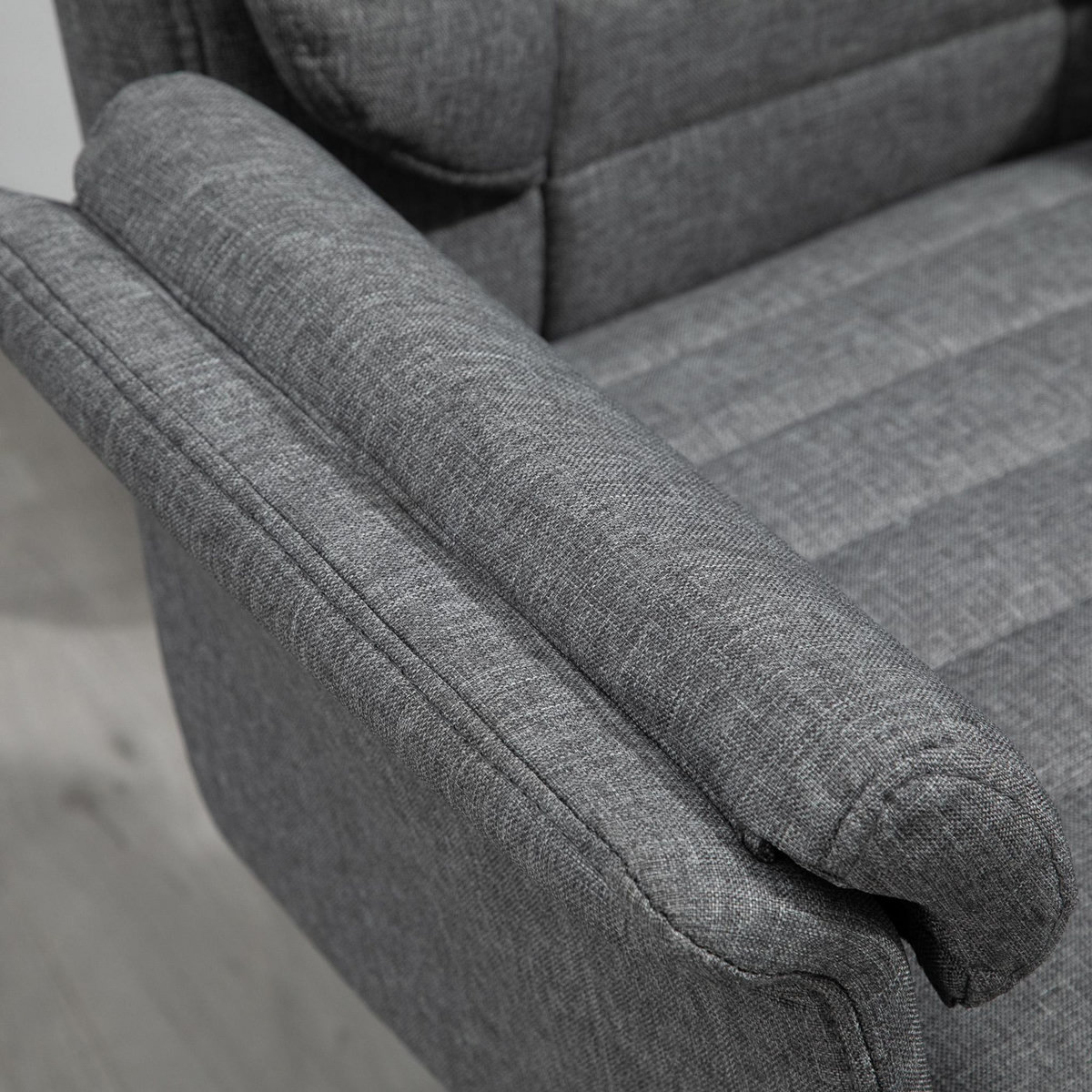 VINSETTO Fauteuil de bureau ergonomique hauteur réglable roulettes pivotantes 68 x 72 x 118-128 cm gris