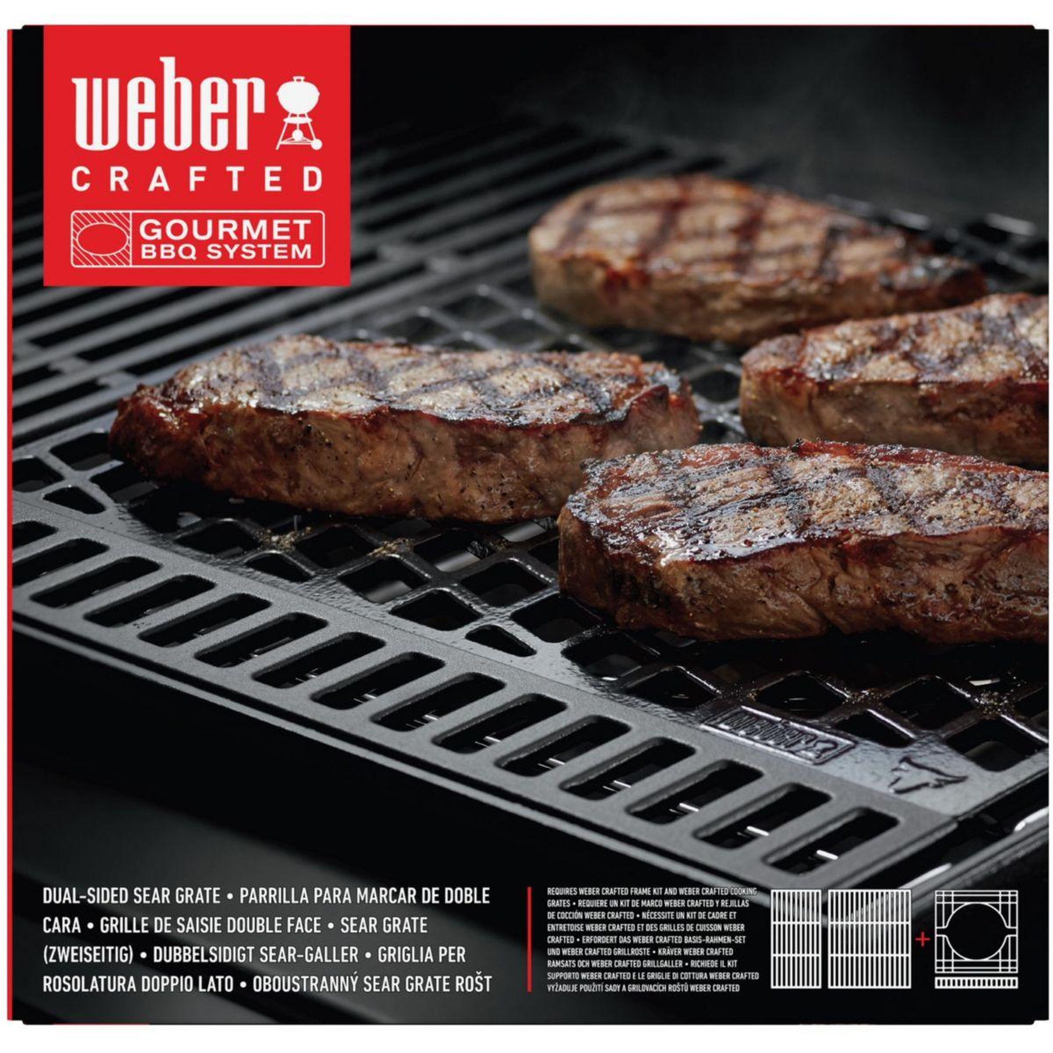 Voir la diapositive 4 : Weber Grille barbecue de saisie grand formatCrafted