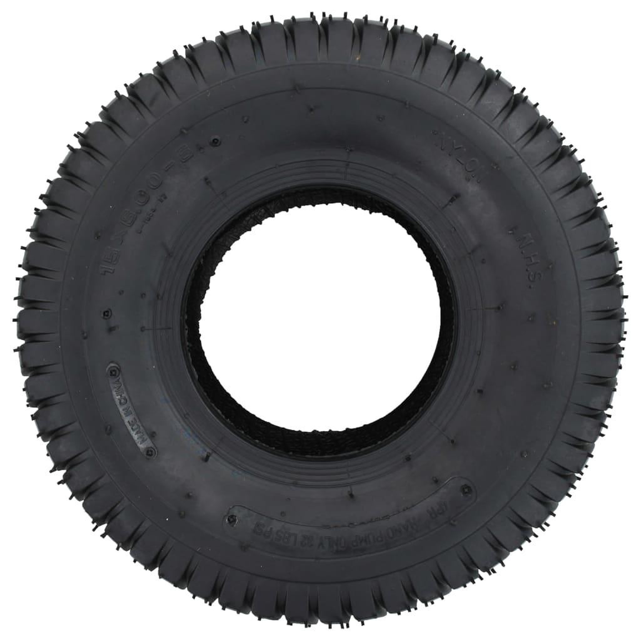 Voir la diapositive 3 : VIDAXL Pneus de brouette 2 pcs 15x6.00-6 4PR Caoutchouc