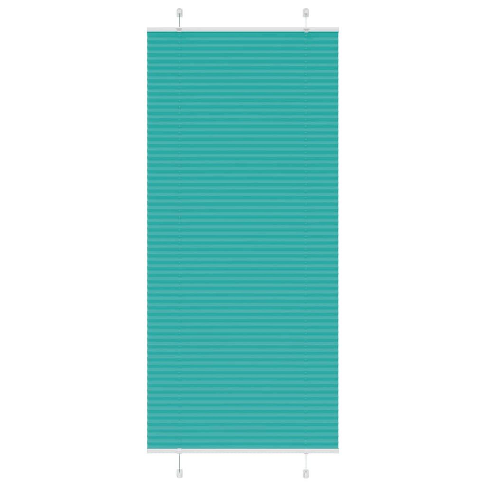 VIDAXL Store plisse vert petrole 90x200 cm largeur du tissu 89,4 cm