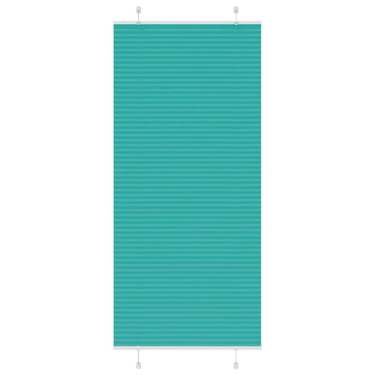 VIDAXL Store plisse vert petrole 90x200 cm largeur du tissu 89,4 cm