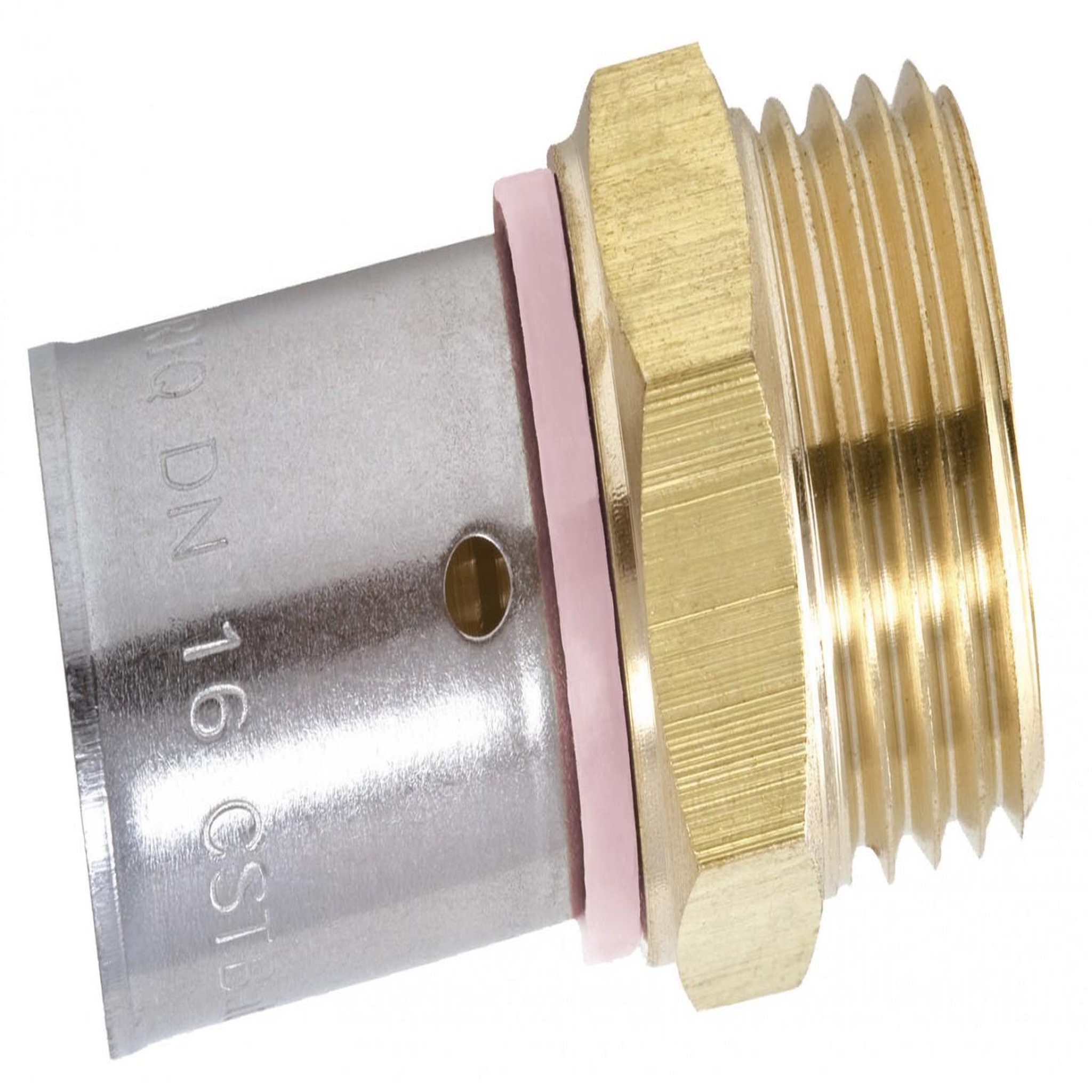 CENTRALE BRICO Raccord droit à sertir laiton M 15 x 21 pour tube en per