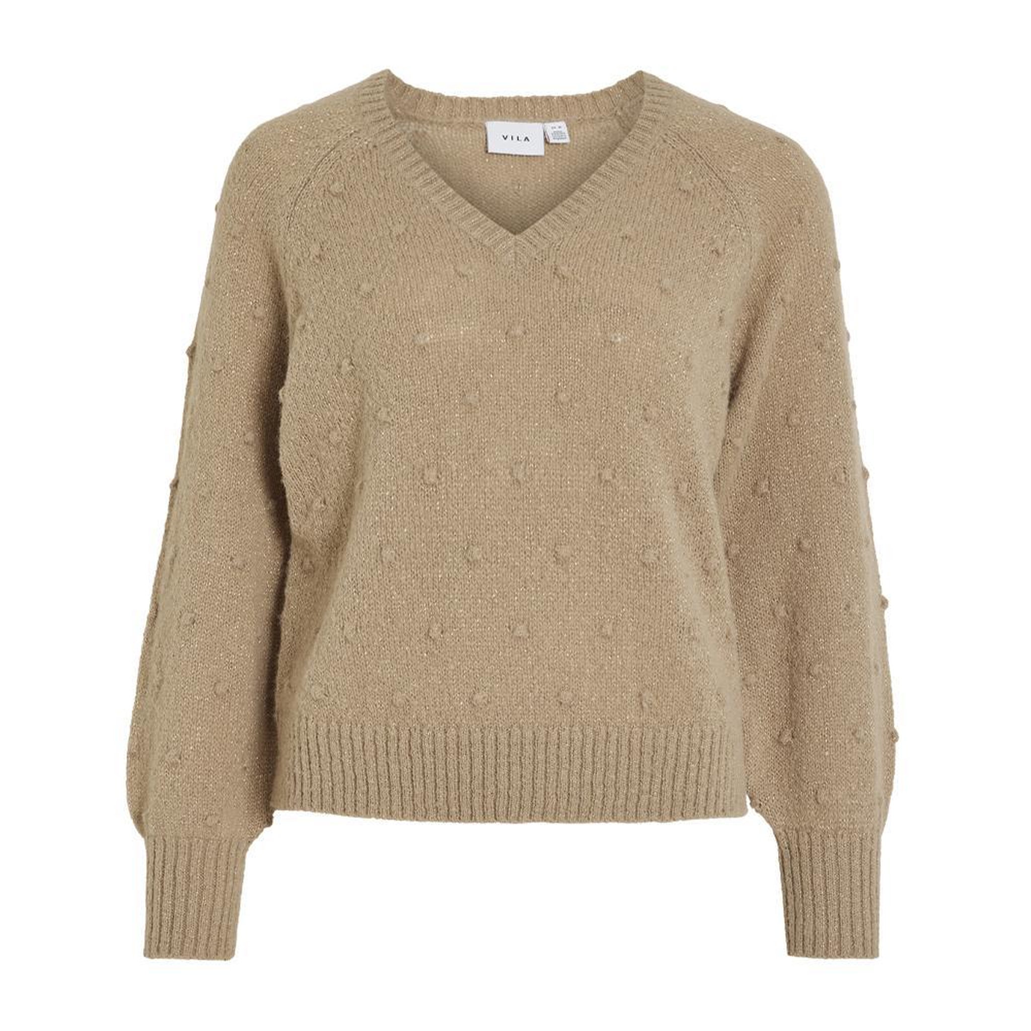Vila Pull Marron Femme Vila Tuli. Coloris disponibles : Marron