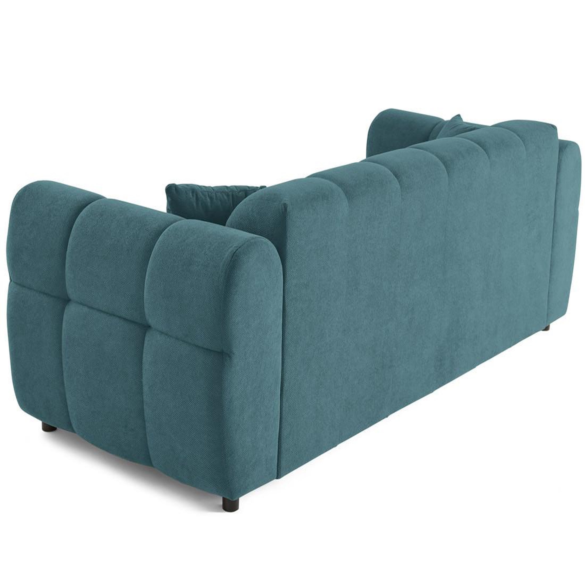 Voir la diapositive 6 : BEST MOBILIER Ray - canapé droit 3 places en tissu texturé