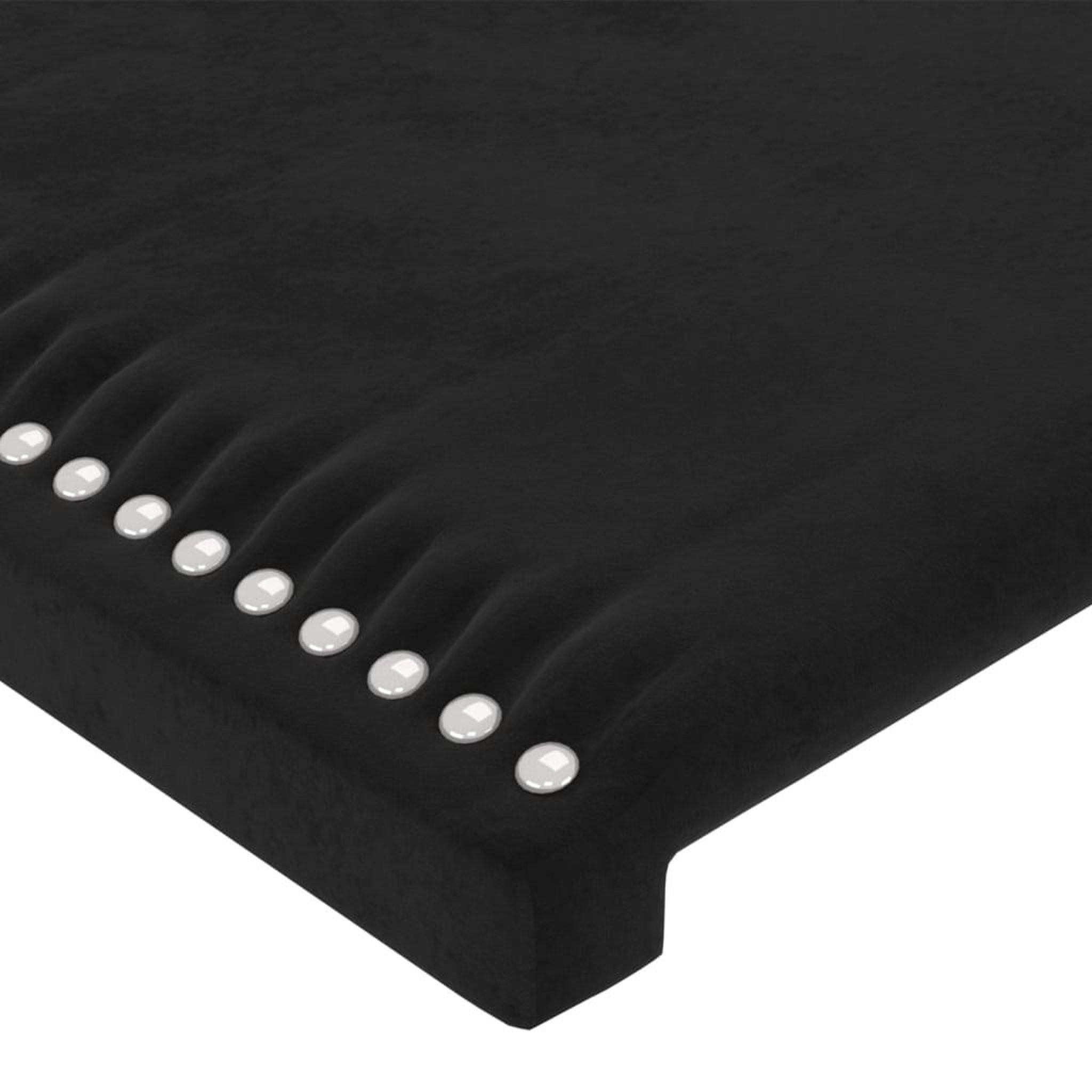 Voir la diapositive 5 : VIDAXL Tete de lit avec oreilles Noir 83x23x118/128 cm Velours