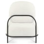 Voir la diapositive 5 : Paris Prix Fauteuil Lounge en Tissu Bouclette  Mark  76cm Beige
