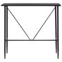 Voir la diapositive 3 : VIDAXL Ensemble de bar 5 pcs Tissu Noir