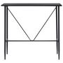Voir la diapositive 3 : VIDAXL Ensemble de bar 5 pcs Tissu Noir