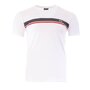 SERGIO TACCHINI T-shirt Blanc/Marine Homme Sergio Tacchini Stripe A