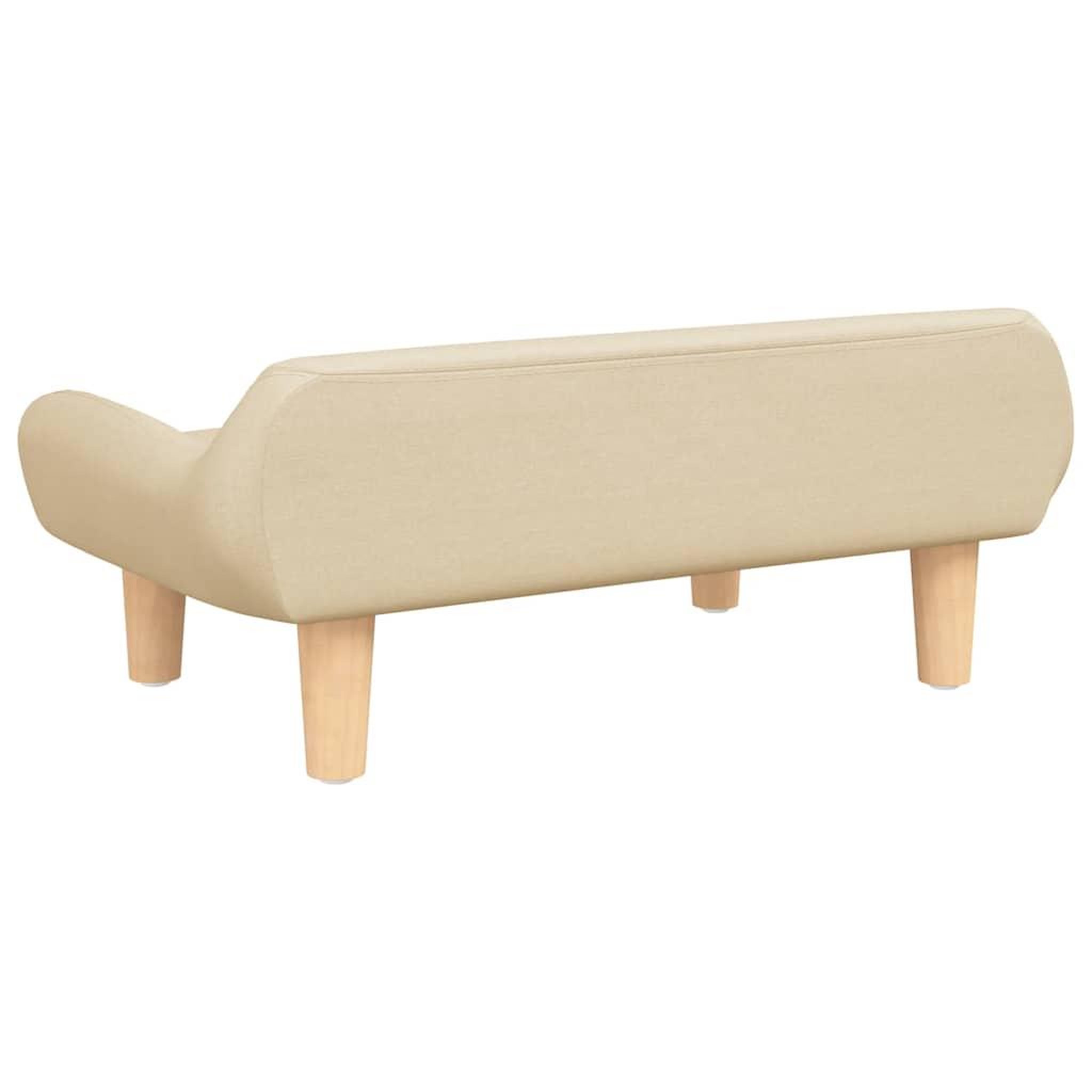 Voir la diapositive 5 : VIDAXL Lit pour chien creme 70x40x24 cm tissu