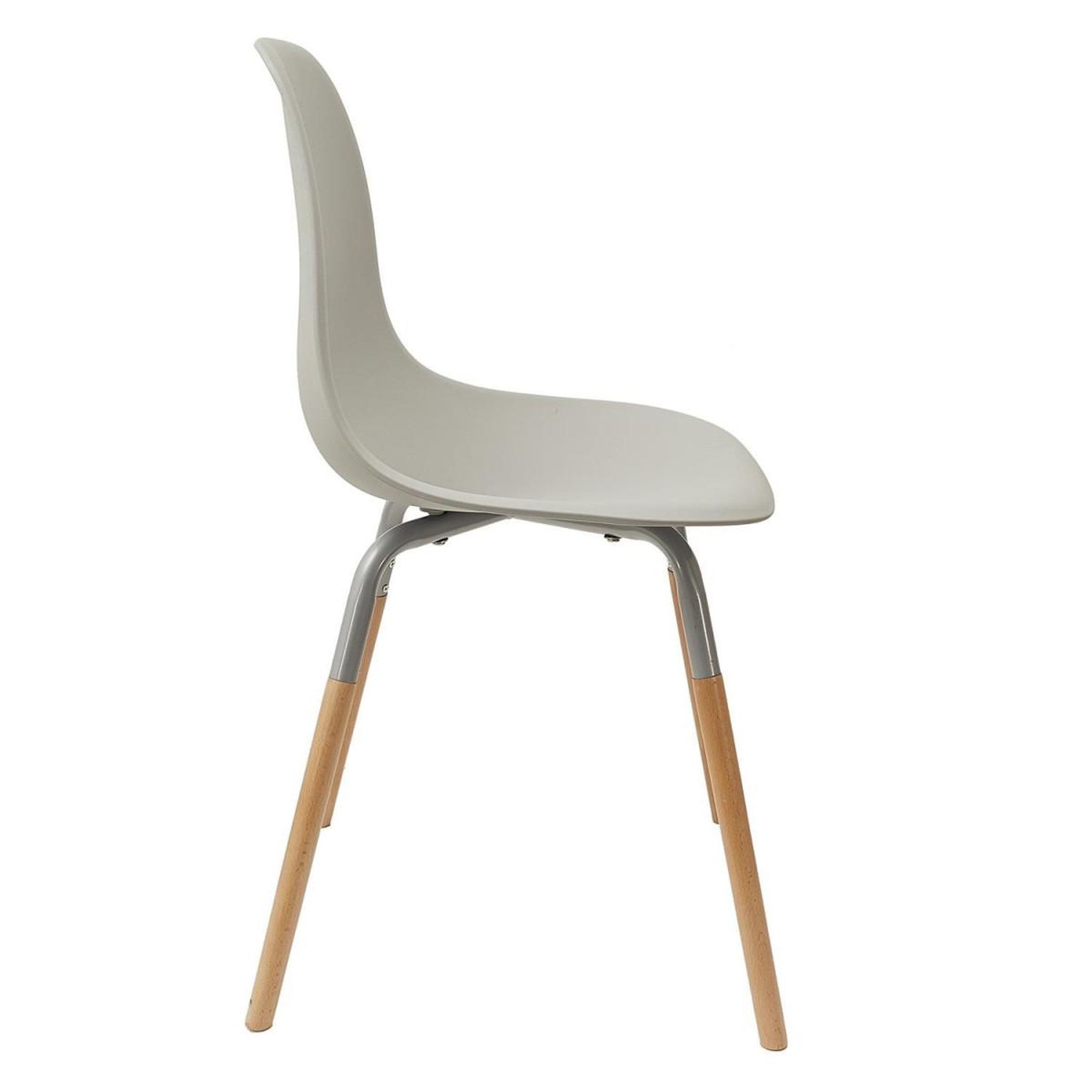 Voir la diapositive 4 : The Home Deco Factory Lot de 4 chaises scandinaves  phénix  81cm gris