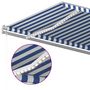 Voir la diapositive 5 : VIDAXL Auvent automatique capteur de vent LED 500x350 cm Bleu et blanc
