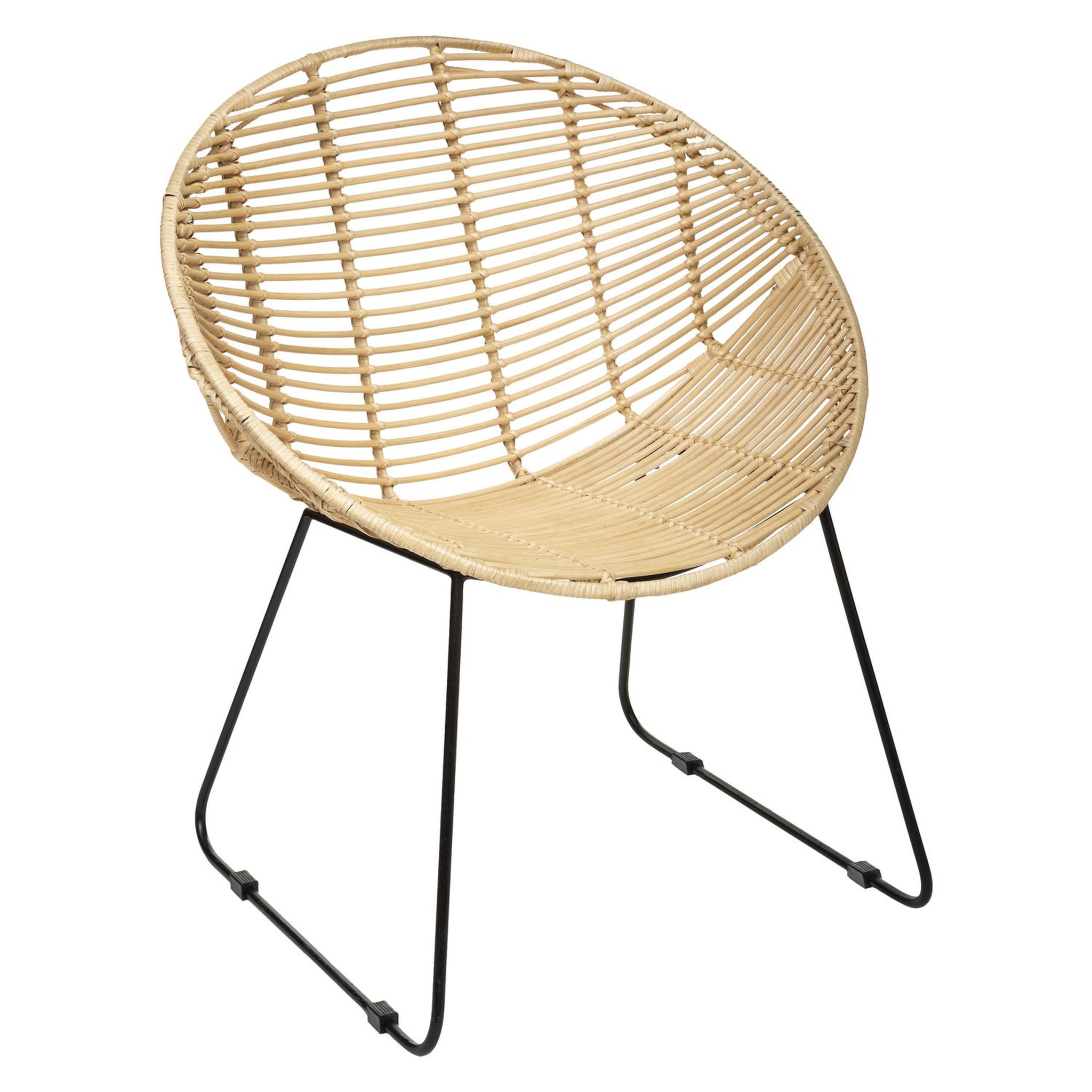 Fauteuil en rotin naturel PAOLA