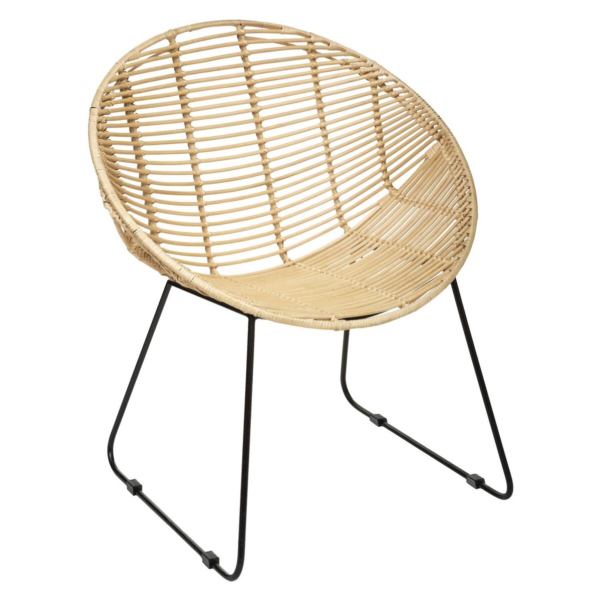 Fauteuil en rotin naturel PAOLA