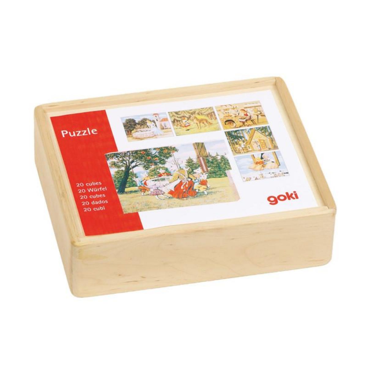 Goki GOKI Wooden Block Puzzle Fairy Tales