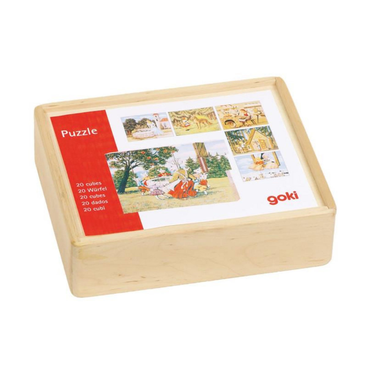 Goki GOKI Wooden Block Puzzle Fairy Tales