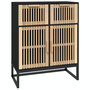 Voir la diapositive 2 : VIDAXL Buffet noir 60x30x75 cm bois d'ingenierie