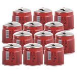 ALPENTECH Pack de 12 Cartouches de gaz 190g Perçable Butane Propane Sécurité stop-gaz ALPENTECH