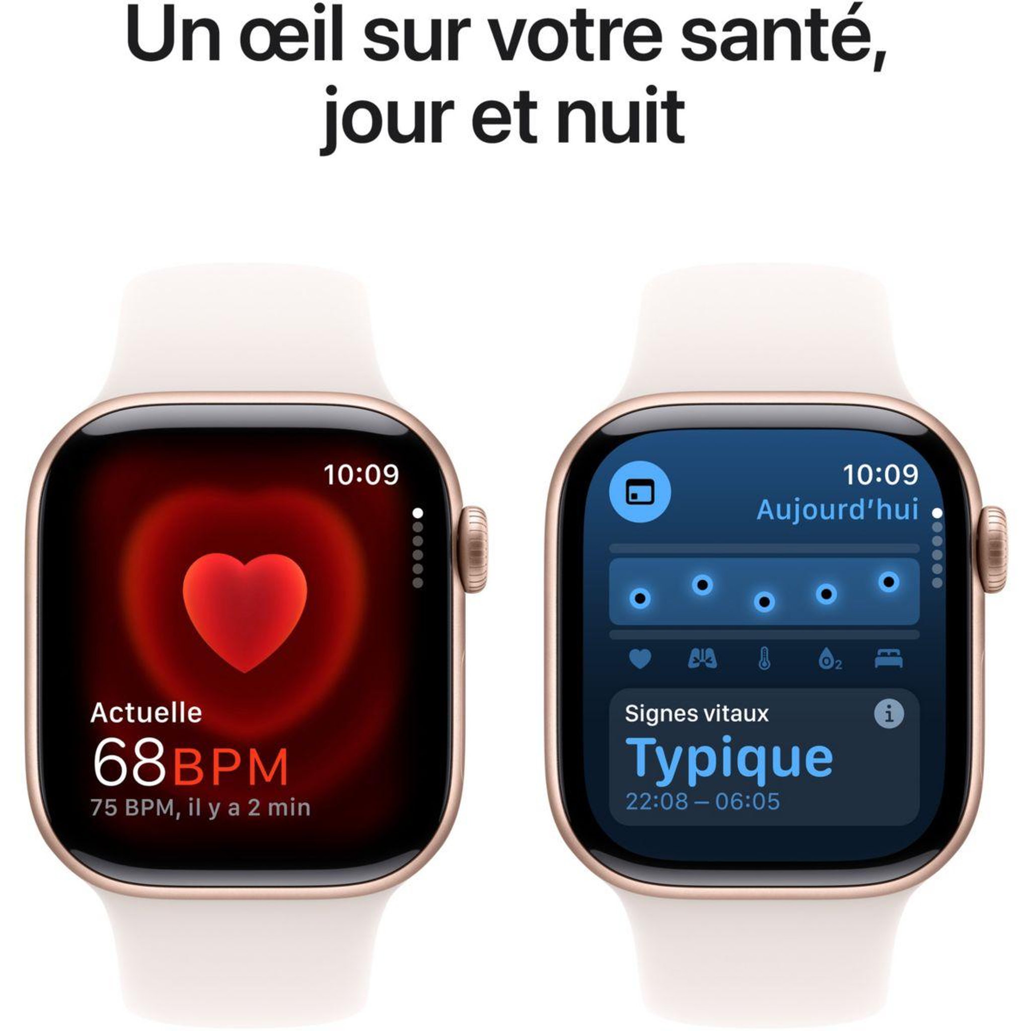 Voir la diapositive 5 : APPLE Montre connectée Serie 10 46mm Alu/Or Rose M/L Cellular
