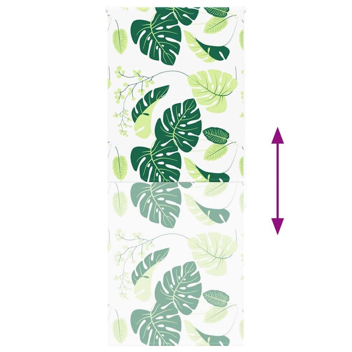 VIDAXL Store enrouleur de douche 110x240 cm largeur du tissu 106 cm