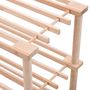 Voir la diapositive 5 : VIDAXL Range-chaussures a 4 etageres Bois de sapin solide